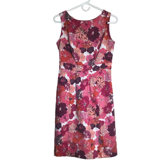Liberty of London Sheath Dress size 2 Multi color Floral Print Knee Leng… - Picture 11 of 16